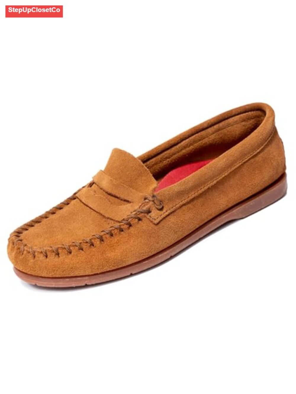 Suede Penny Loafer Water Stain Resistant Slip-On
